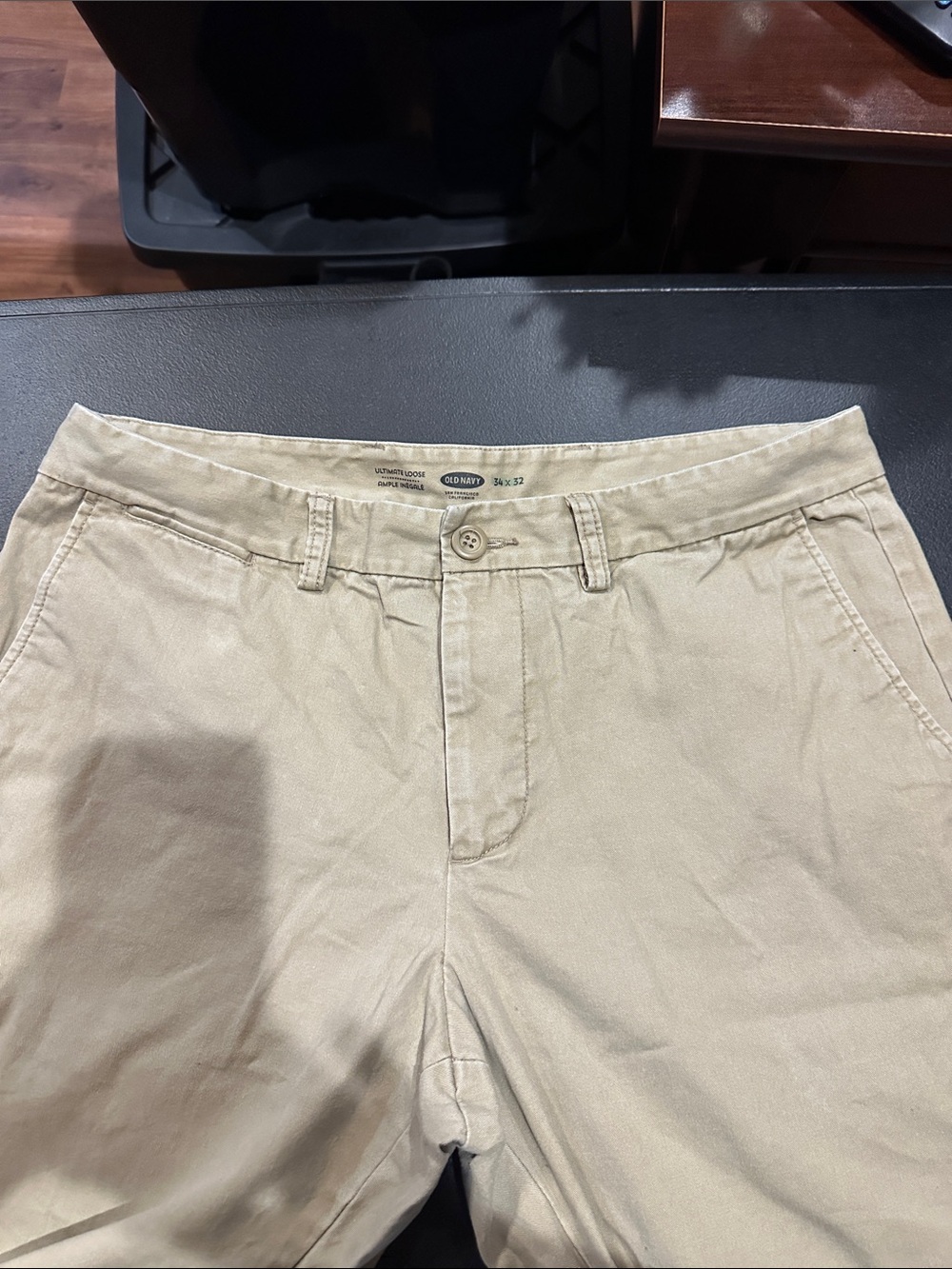 Old Navy Men's Light Khaki Chino Pants - Stone Tan